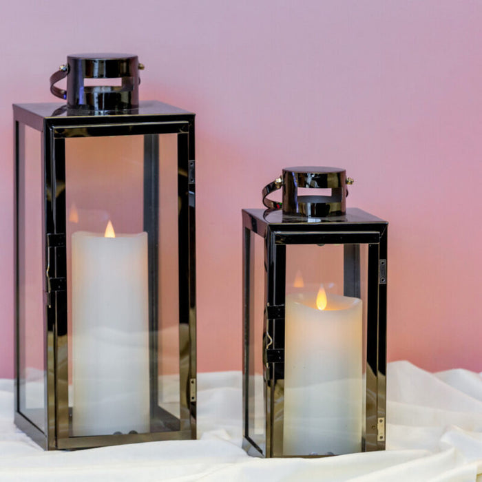 3-PC Set Jumbo Luxury Modern Indoor/Outdoor Hurricane Candle holder