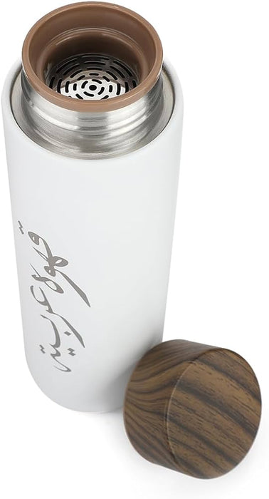 Water Bottle Stainless Steel 17 oz/500 ml,Arabic Coffee Bottle With 2 Cup