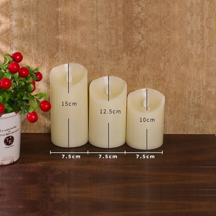 Wax artificial battery candles